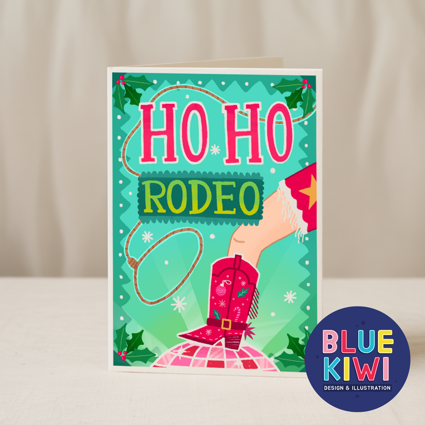 Ho Ho Rodeo 5x7 card