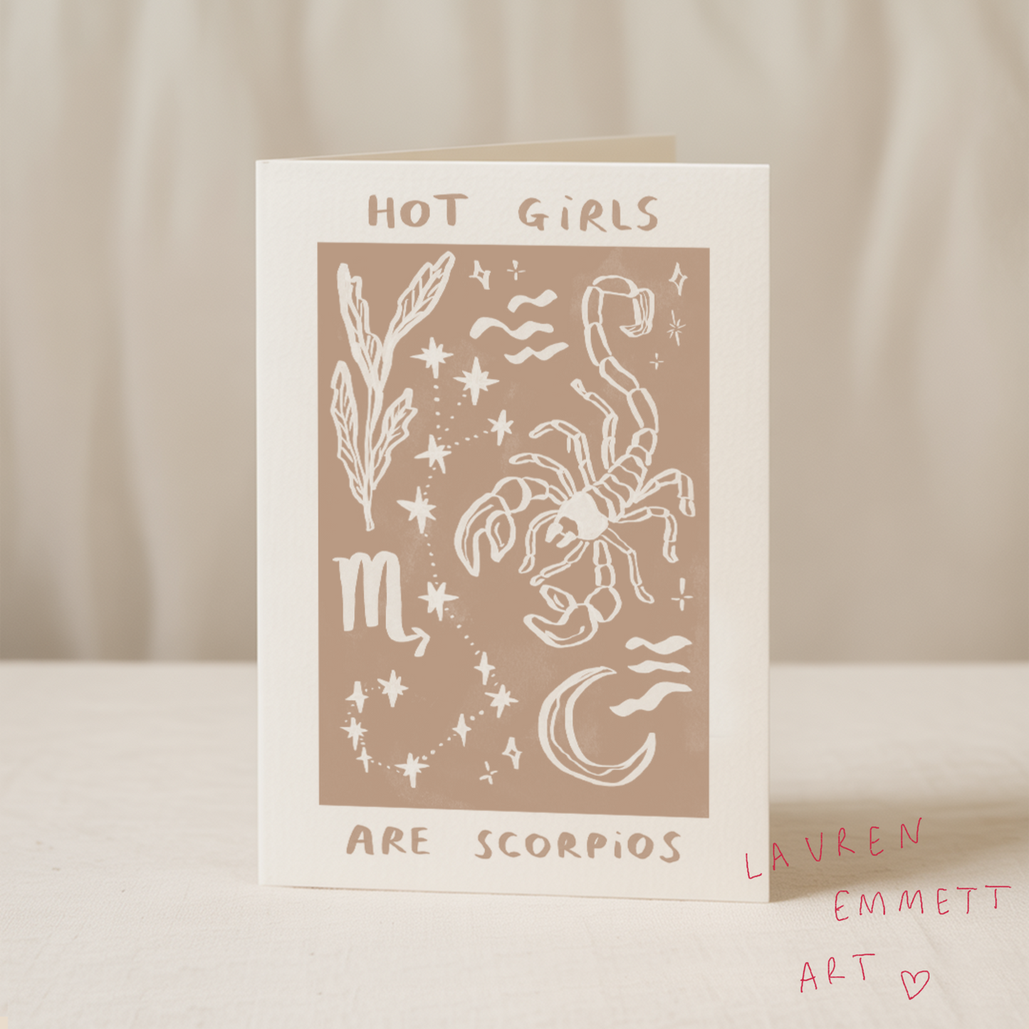Hot girls are Scorpios 5x7 card