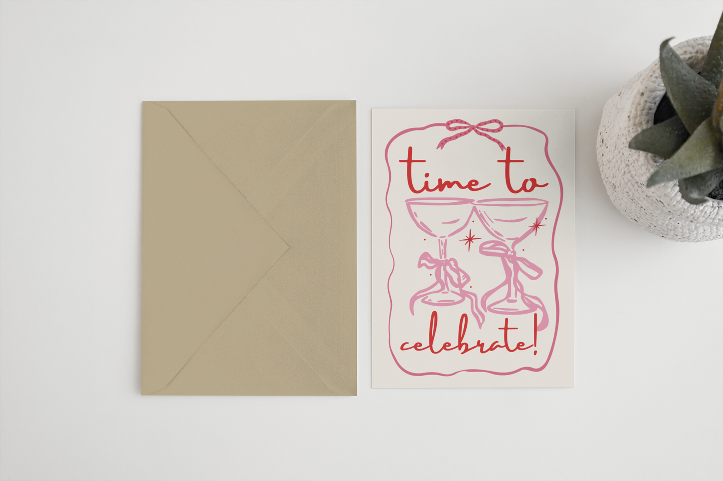 Time to celebrate 5x7 card