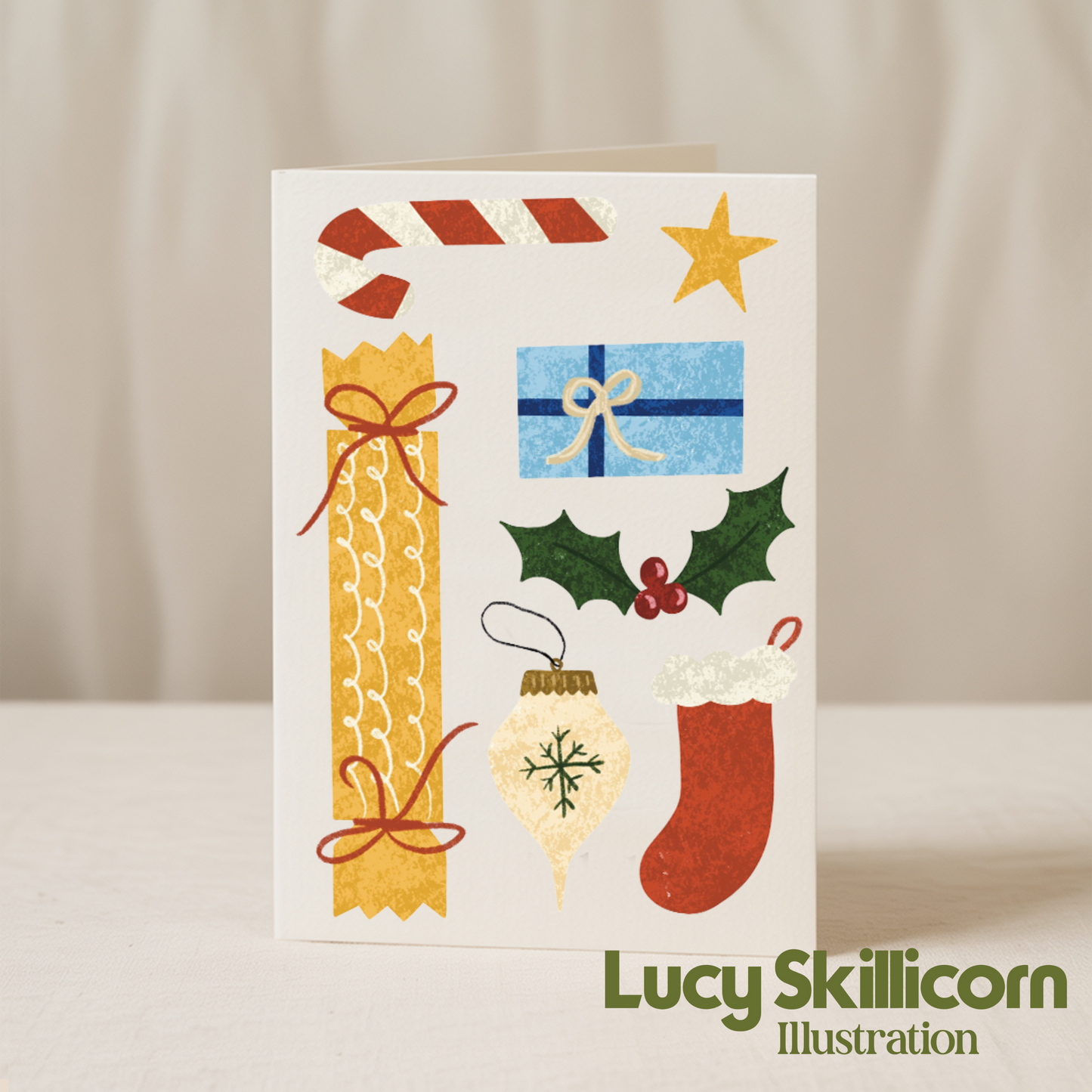 Christmas illustration 5x7 card