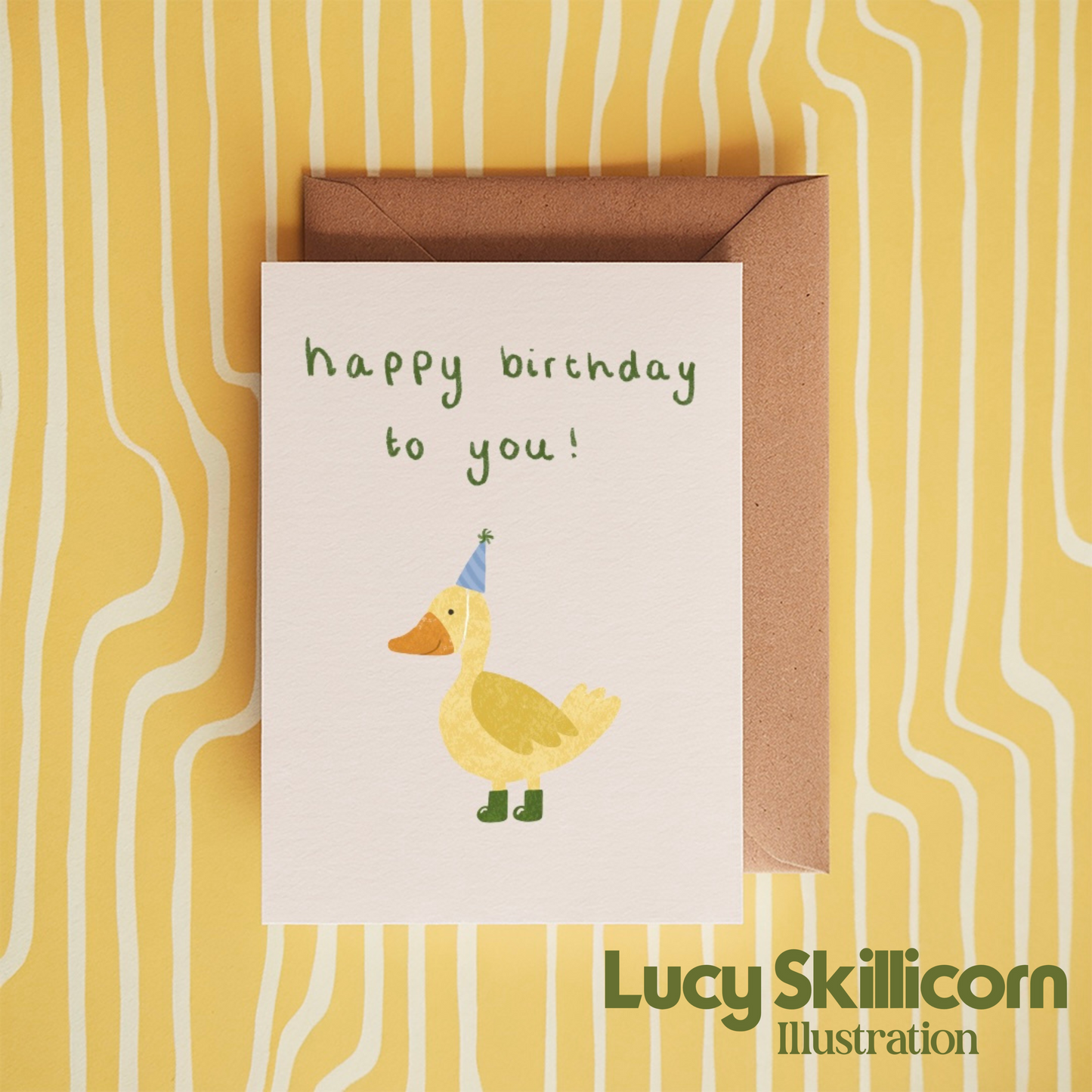 Happy Birthday to you duck 5x7 card