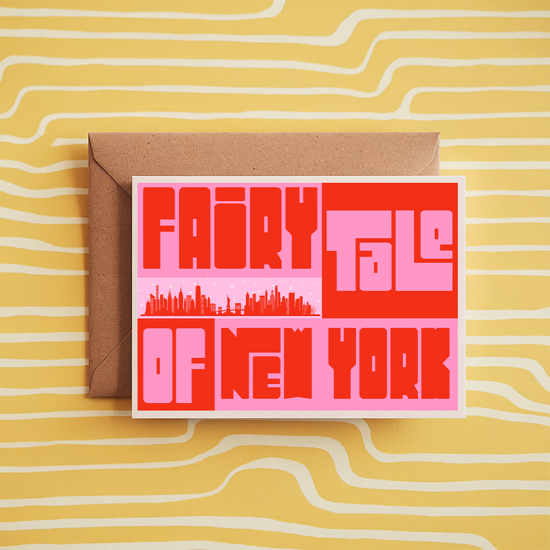 Fairytale of New York The Pogues inspired 5x7 card