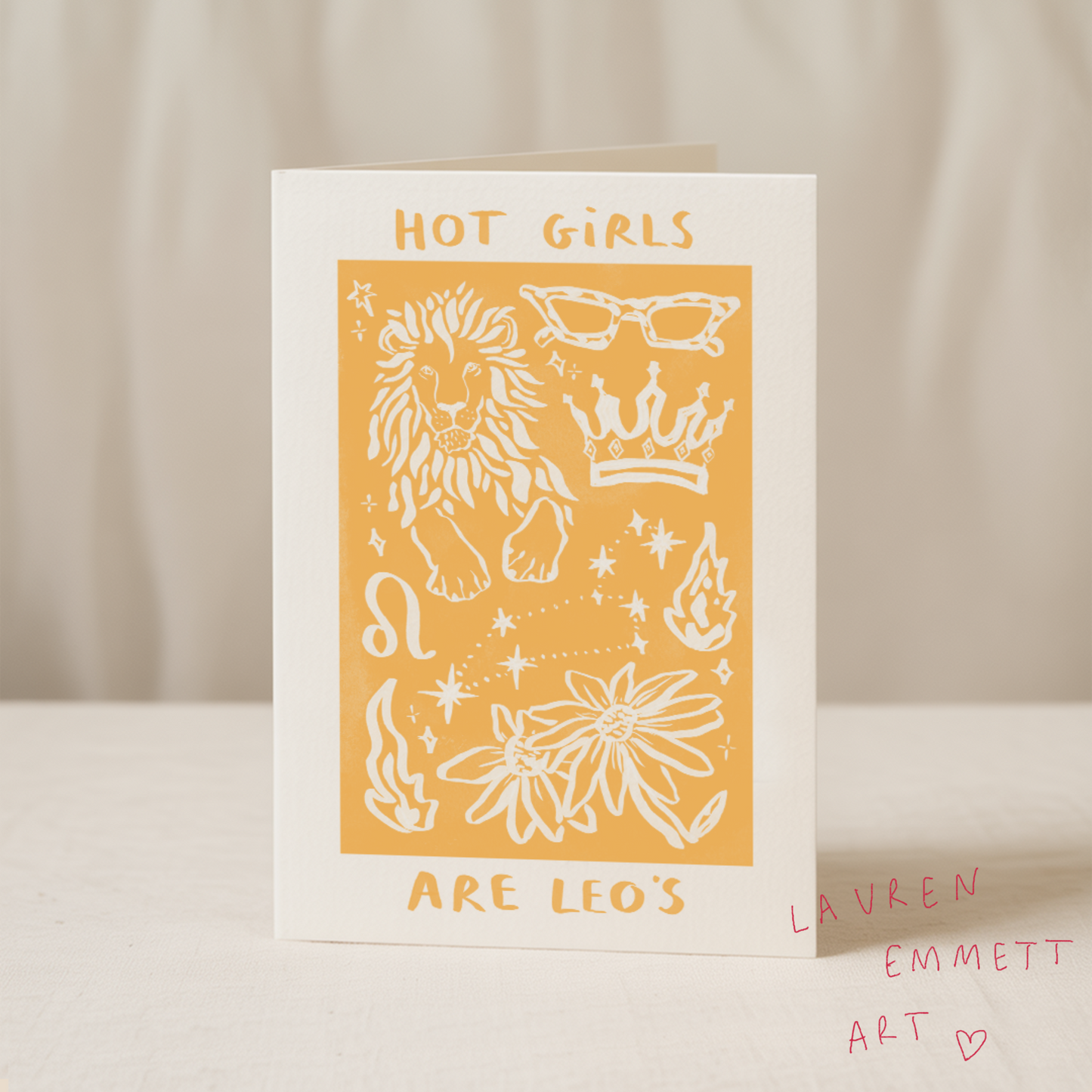 Hot girls are Leo’s 5x7 card