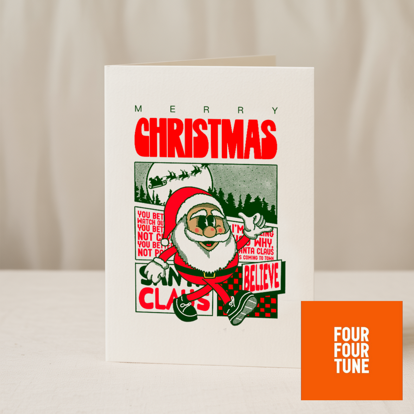 Merry Christmas Santa 5x7 card