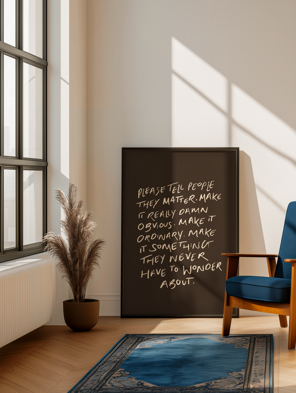 Tell people they matter print