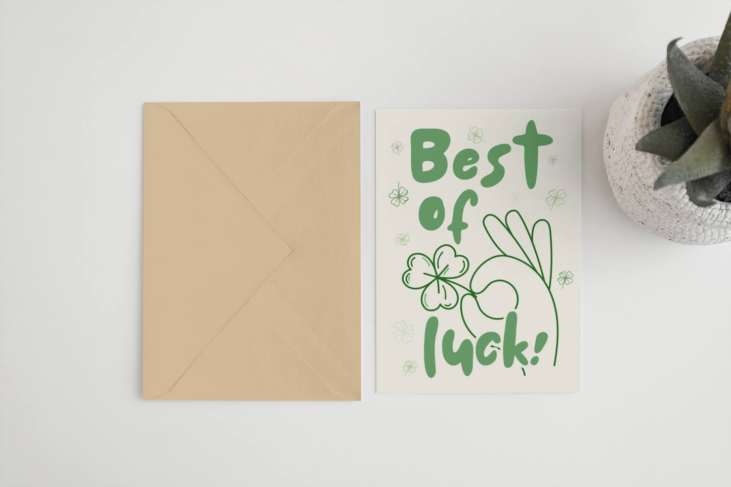 Best of Luck 5x7 card