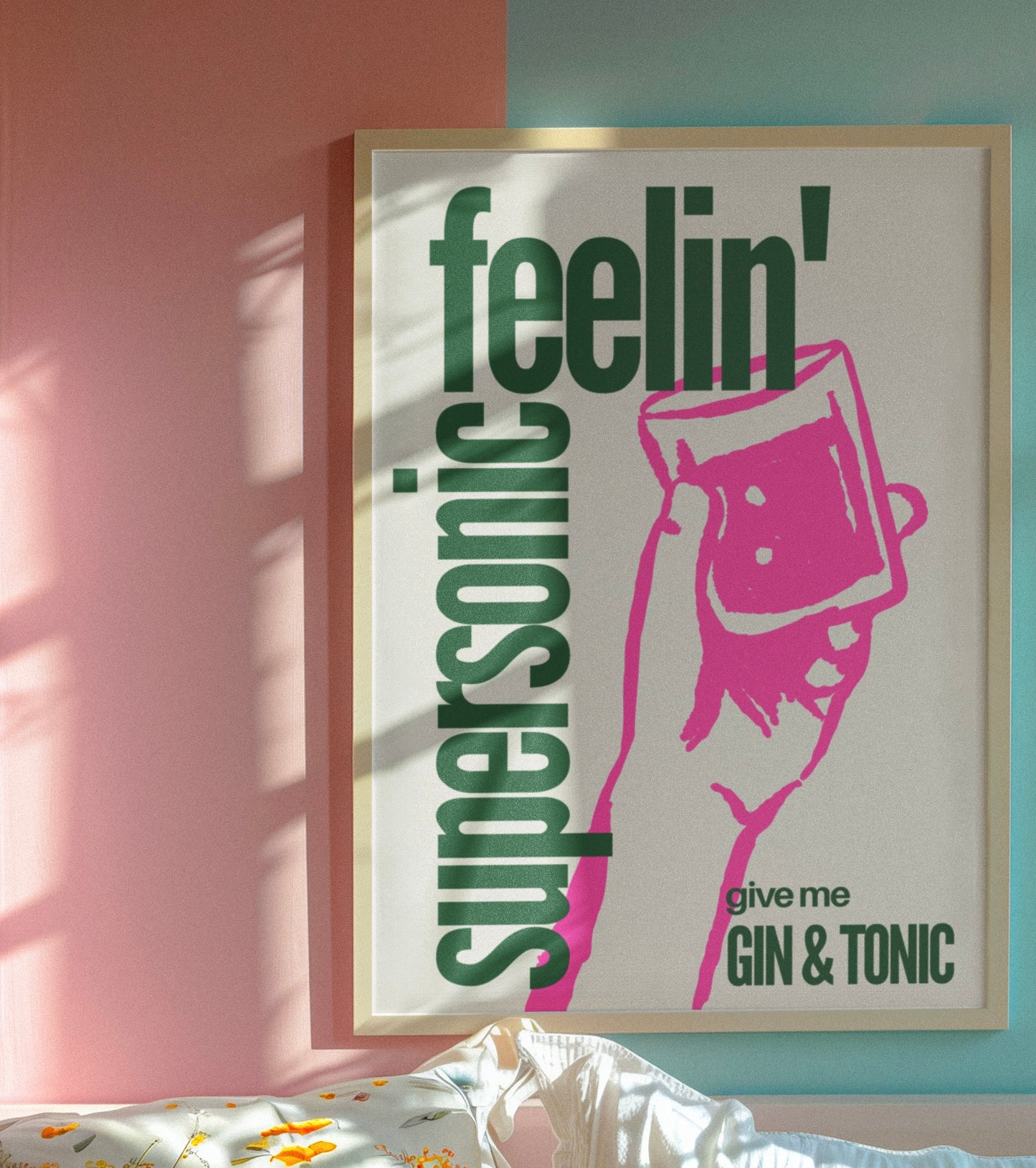 Feelin’ supersonic Oasis inspired print