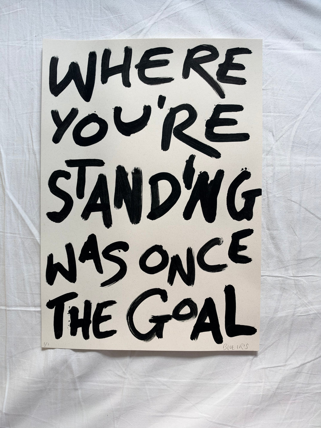 Where you’re standing was once the goal