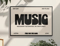 Music Typography print