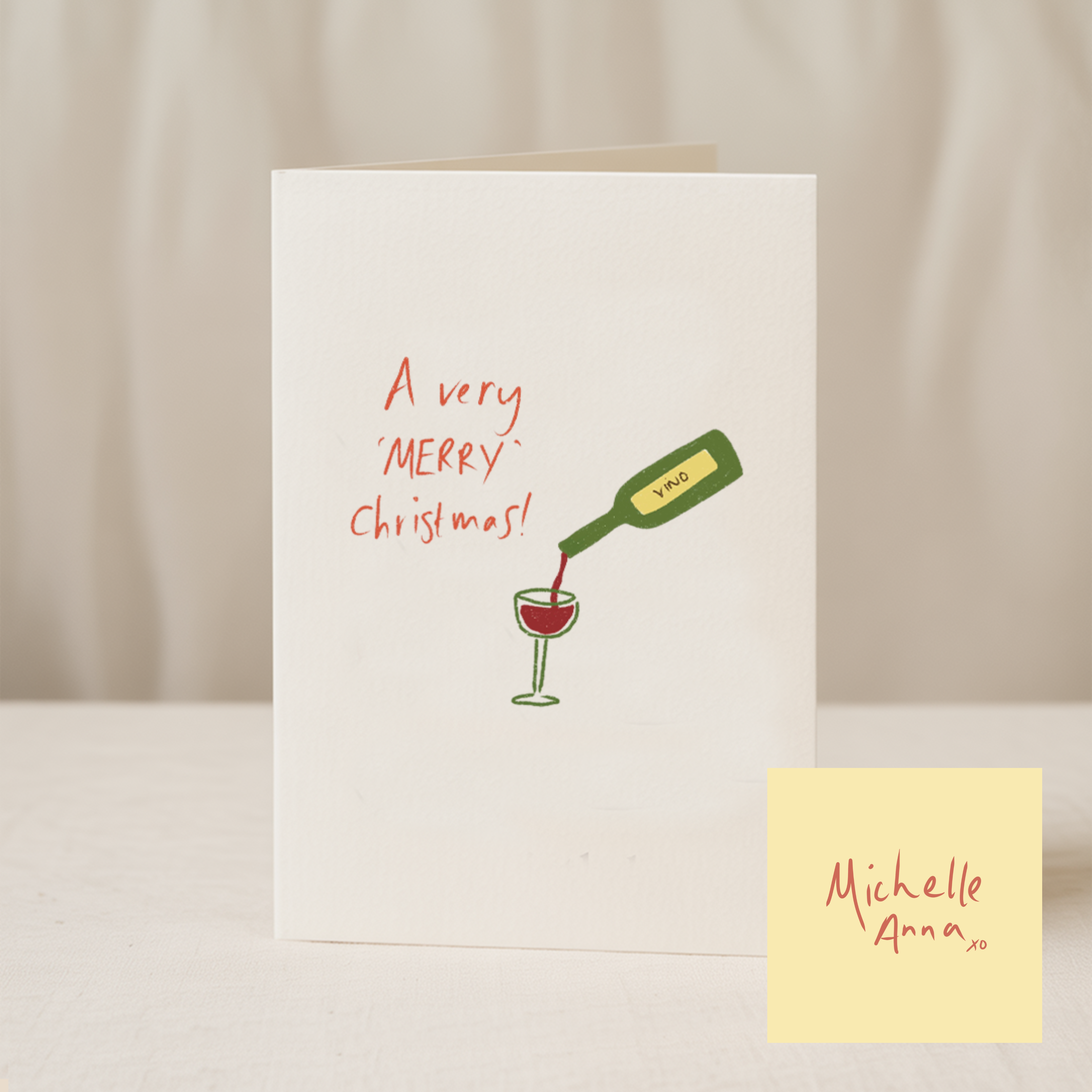 A very merry Christmas 5x7 card