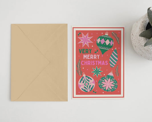 Very Merry Christmas x7 card