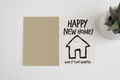 Happy New Home hope it’s not haunted 5x7 card