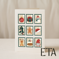 Christmas stamps 5x7 card