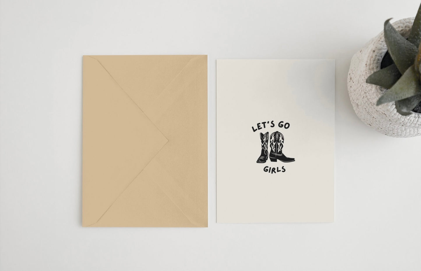 Let’s go girls 5x7 card