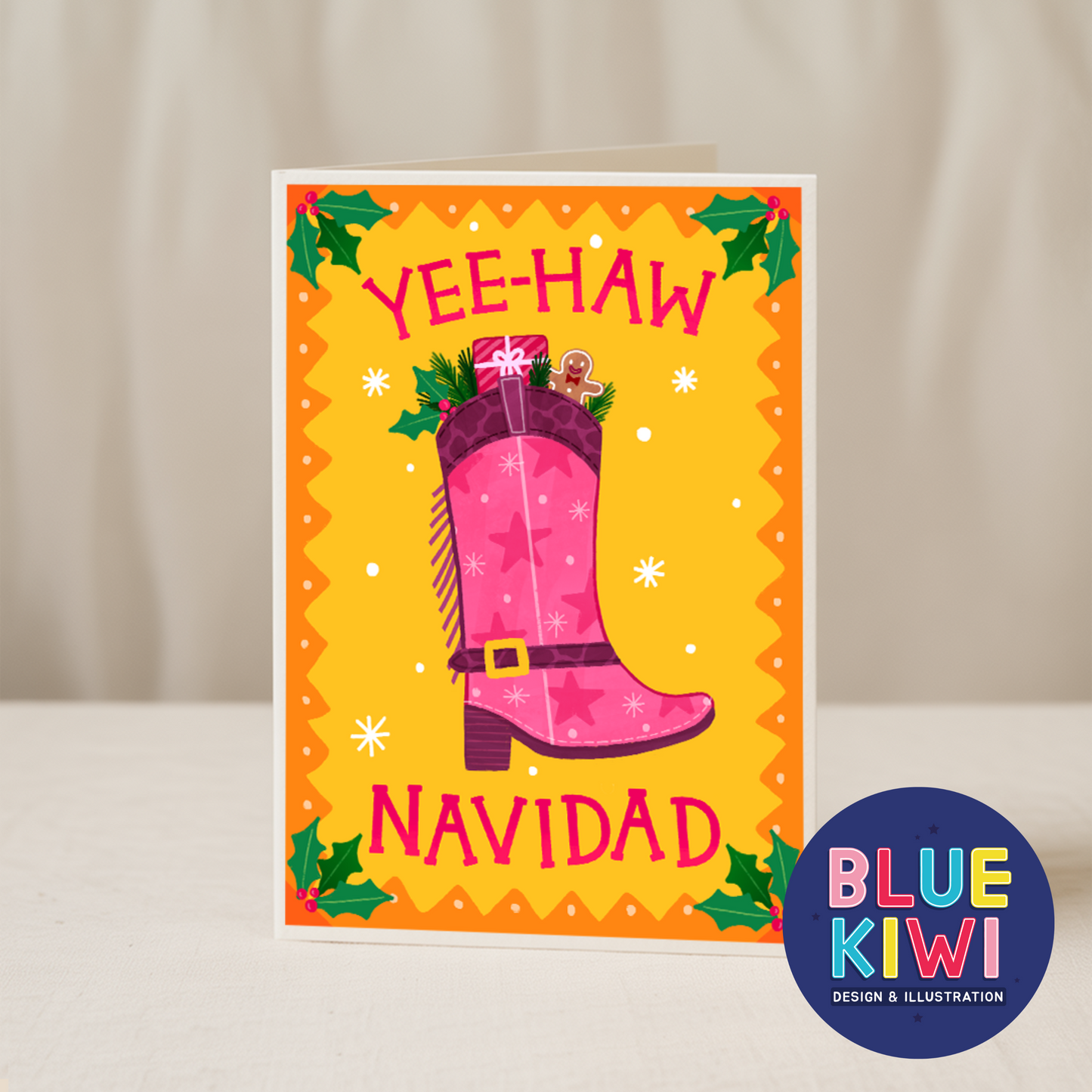 Yee Haw Navidad 5x7 card