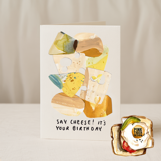 Say cheese it’s your birthday 5x7 card