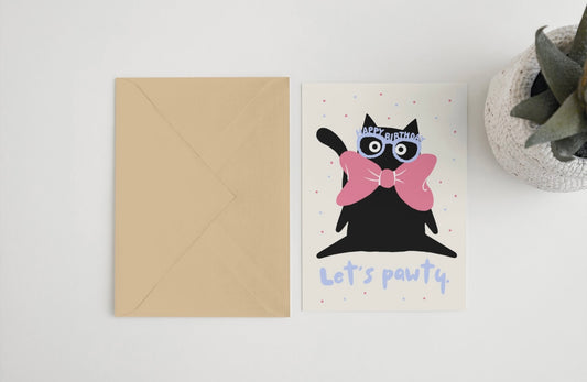 Let’s pawty! 5x7 card
