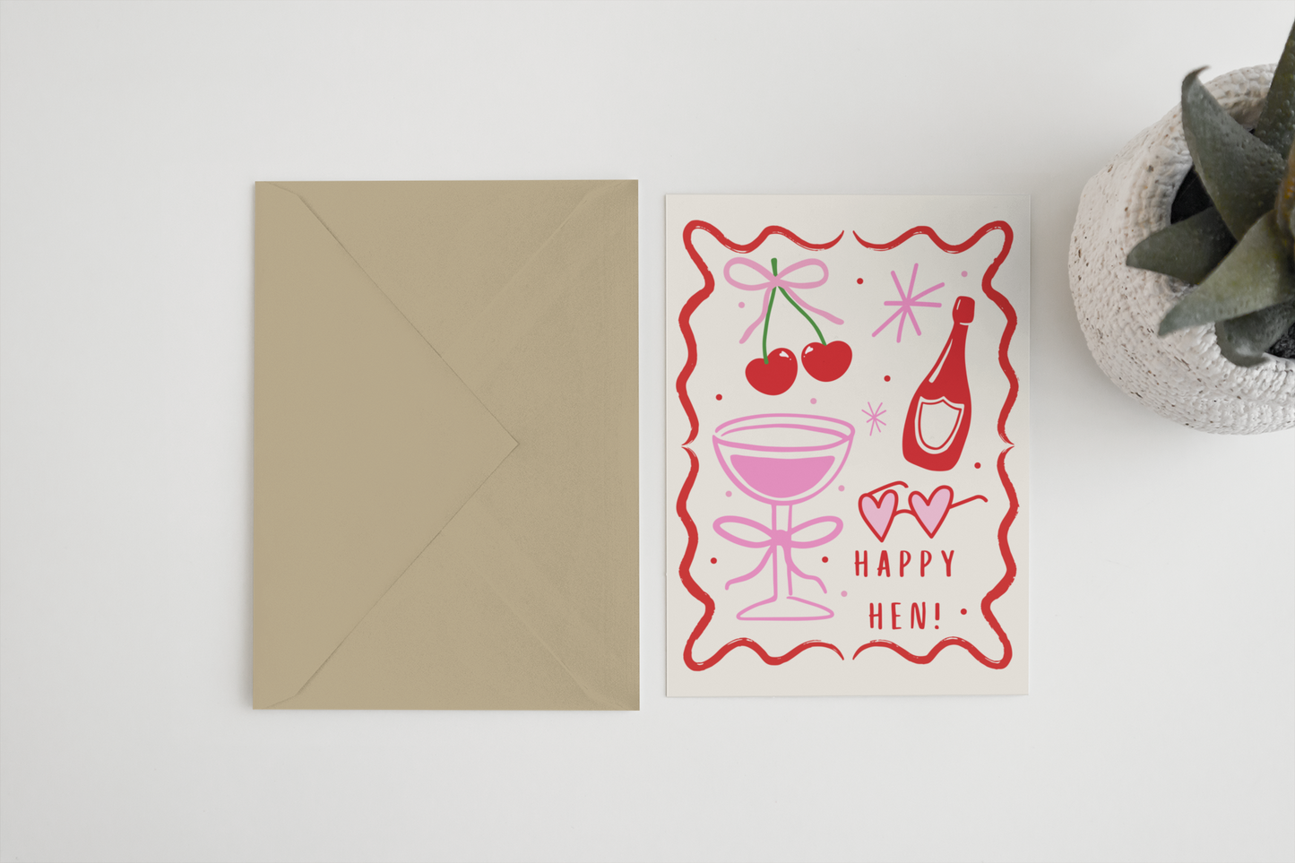 Happy Hen 5x7 card