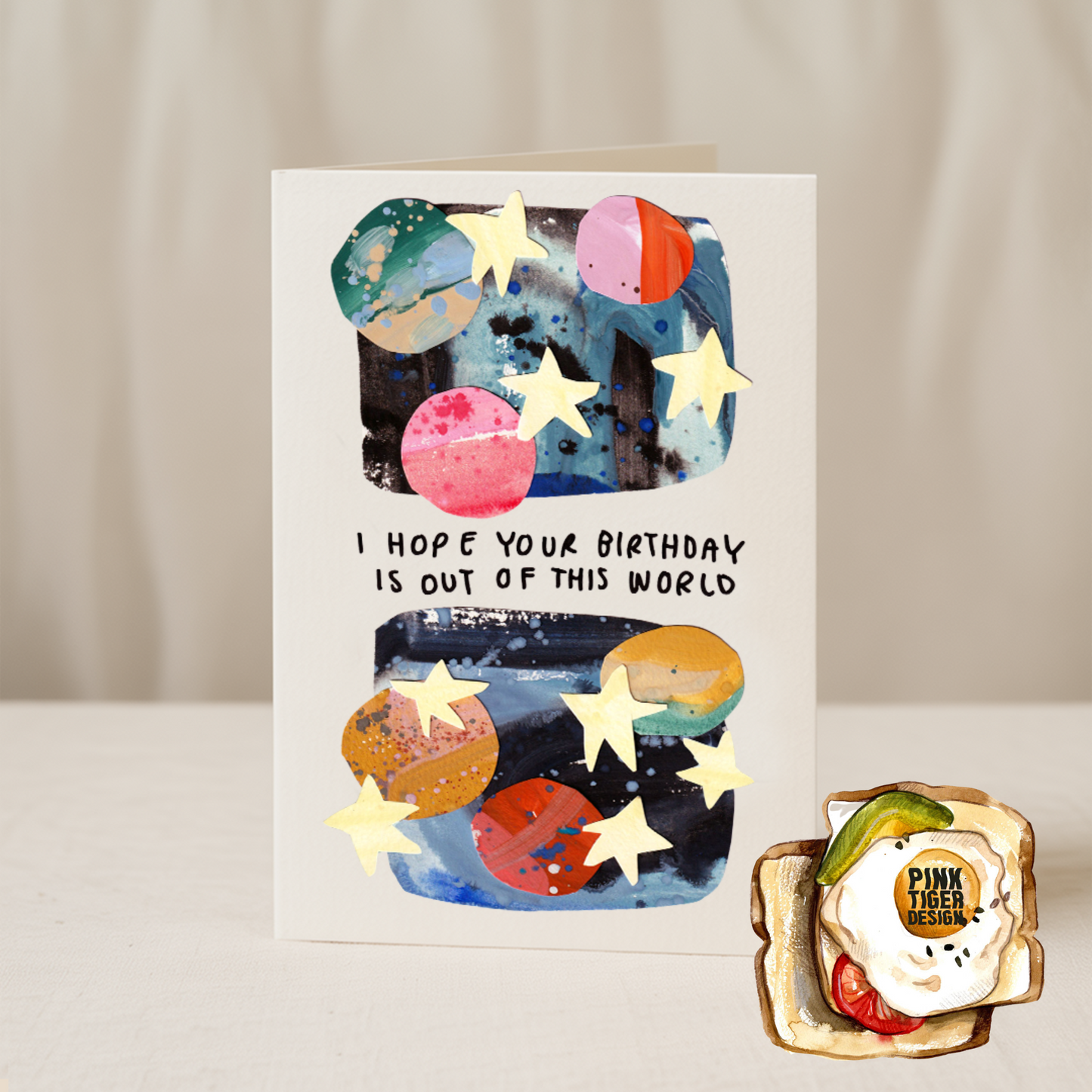 Hope your birthday is out of this world 5x7 card