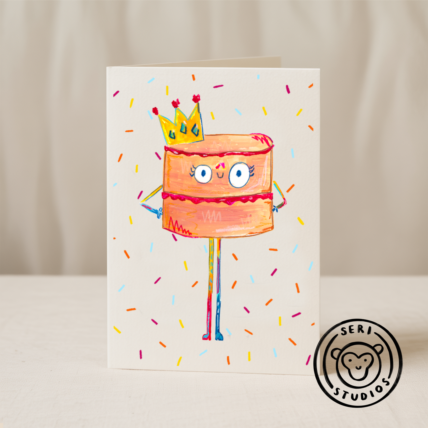 Happy Birthday Cake 5x7 card