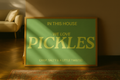 In this house we love pickles typography print