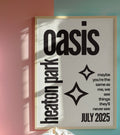 Oasis Tour Heaton Park July inspired print