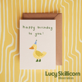 Happy Birthday to you duck 5x7 card