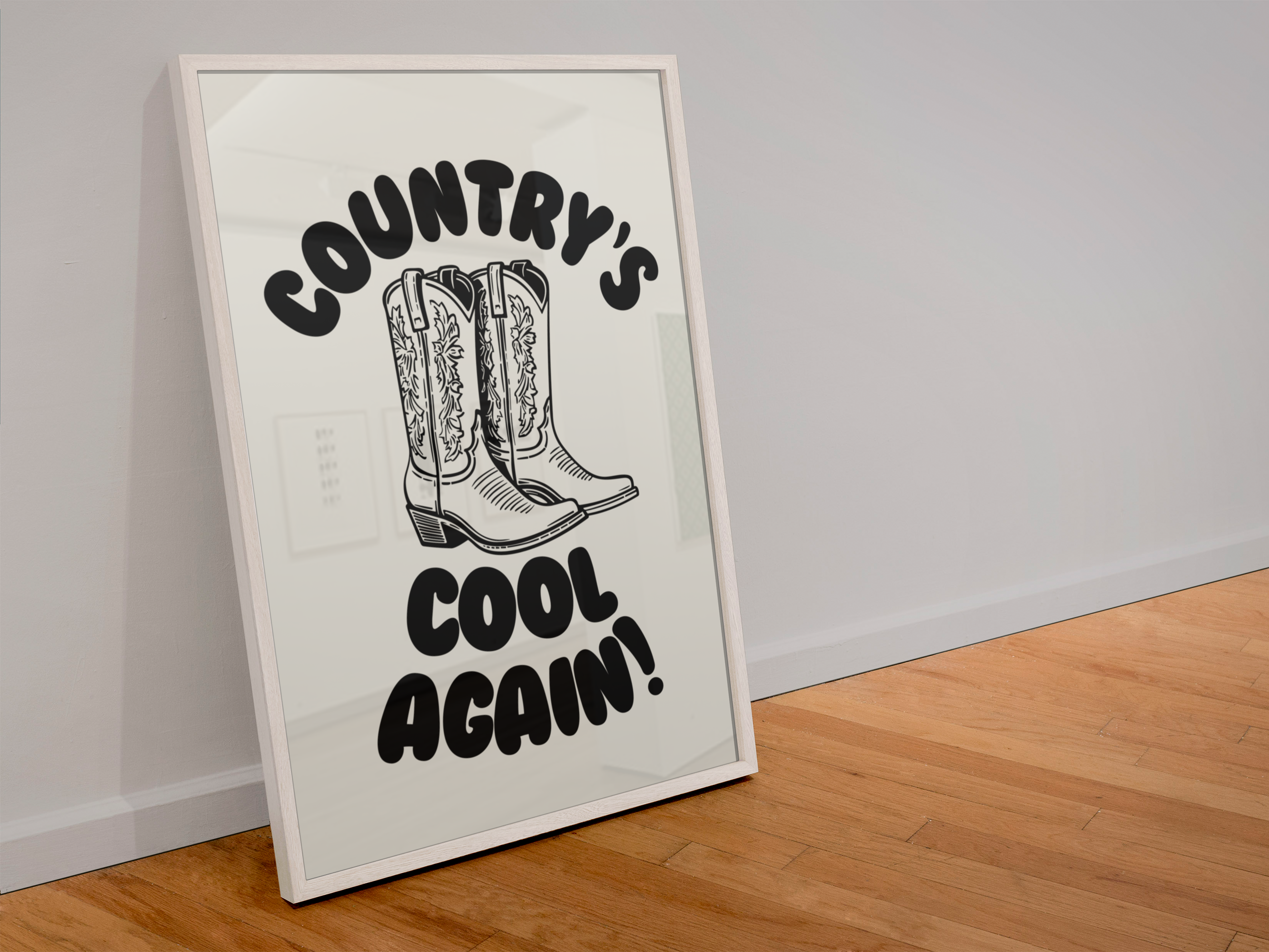 Country’s cool again! print