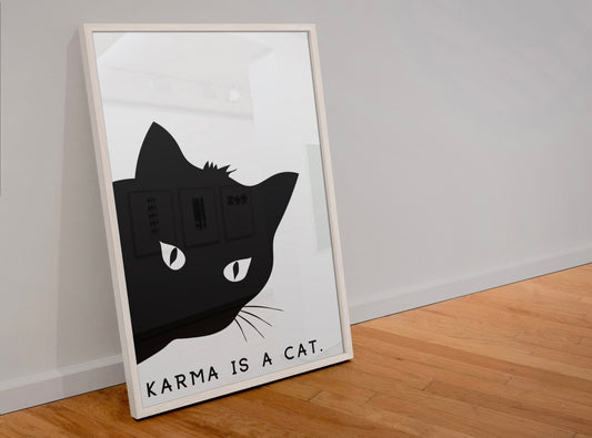 Karma is a cat print