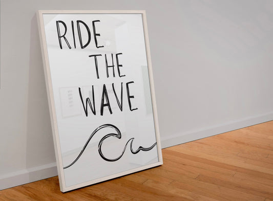 Ride the wave print