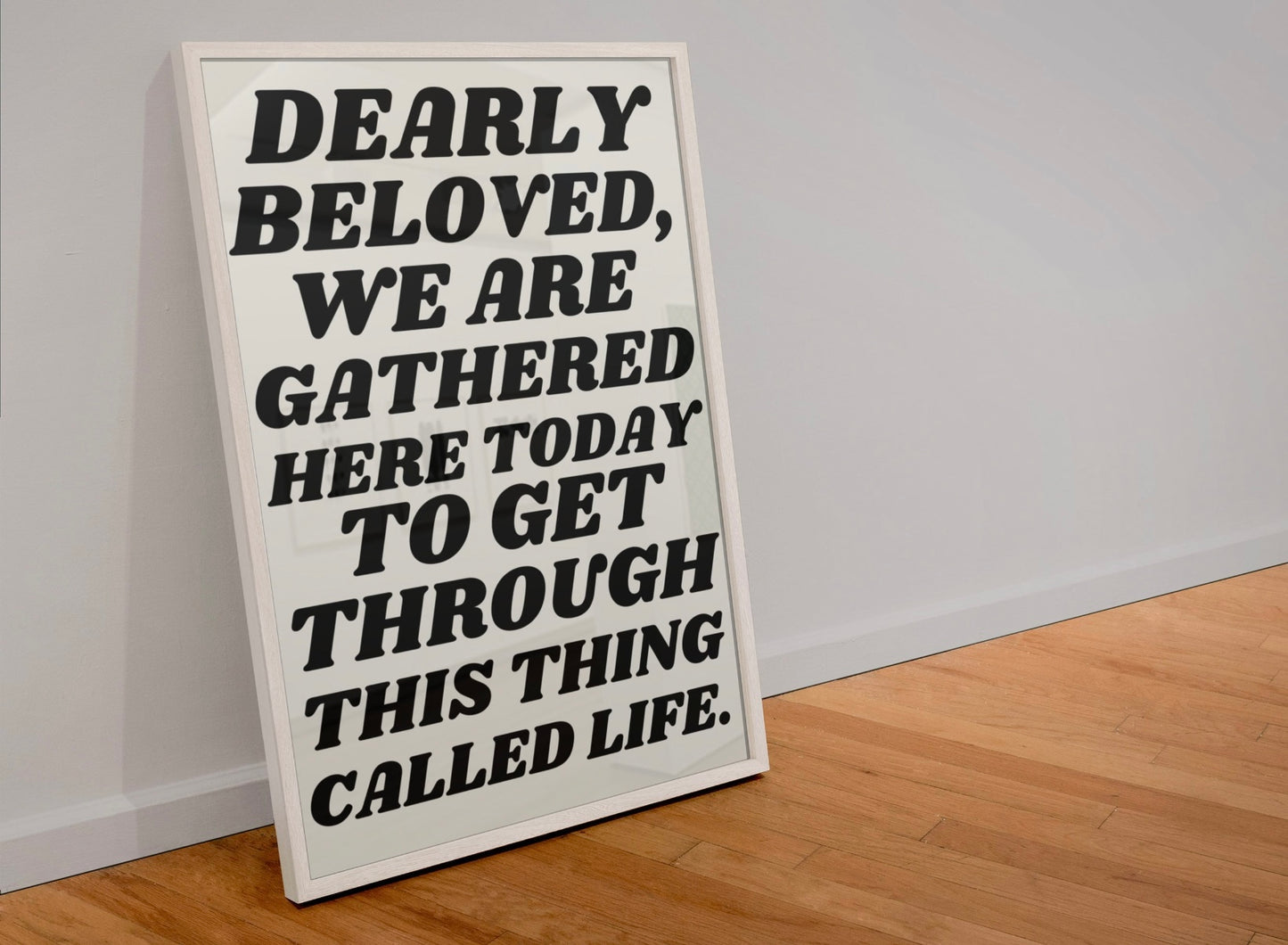 Dearly beloved we are gathered here today print