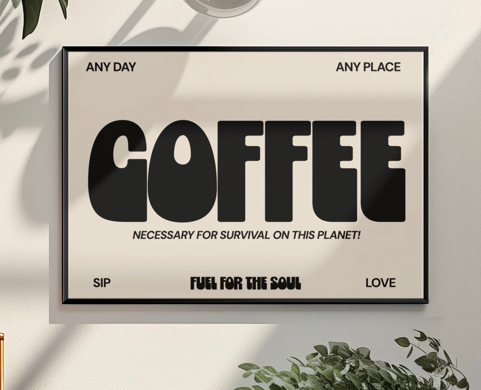 Coffee Typography print