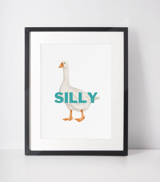 Silly goose print