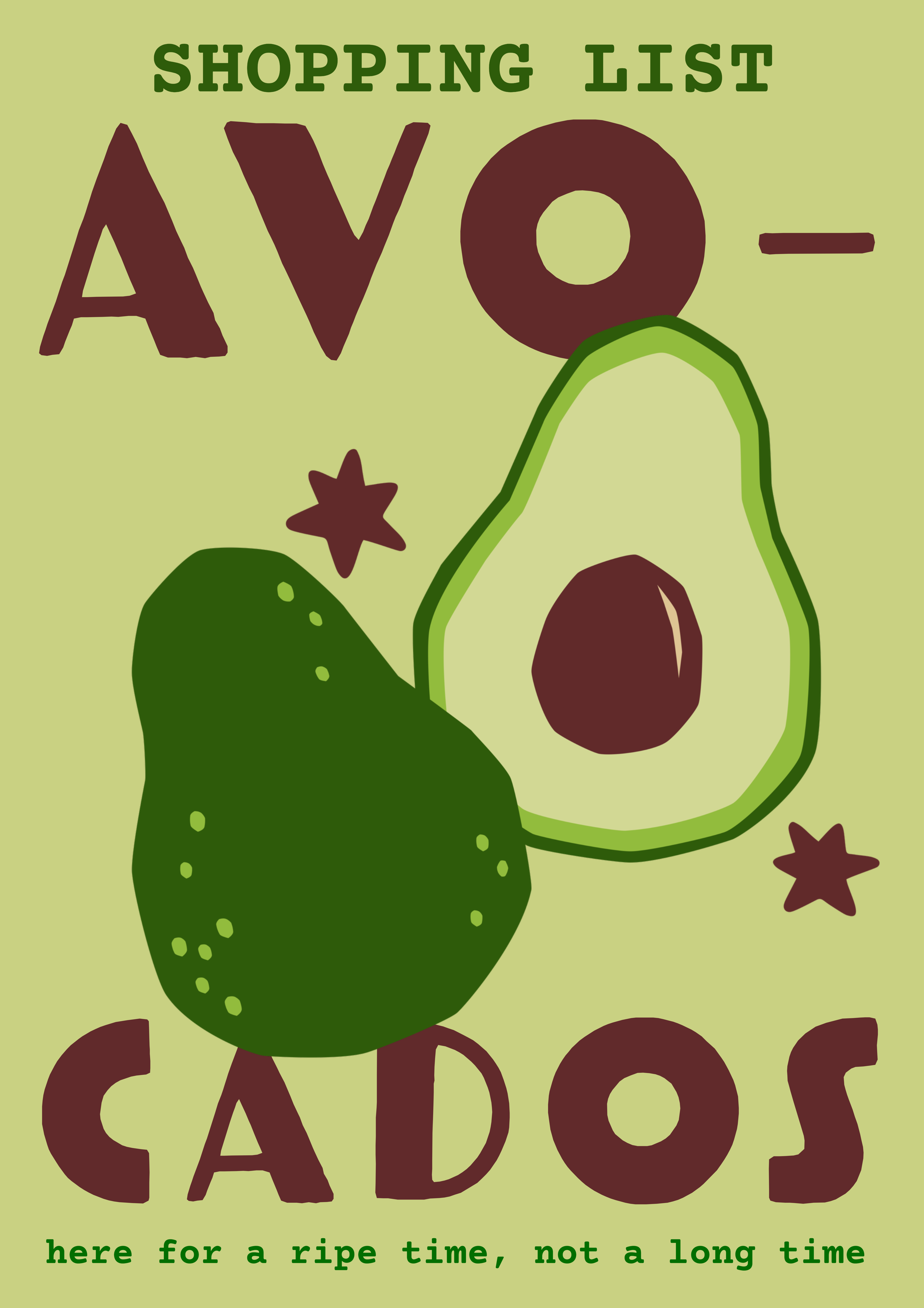 Avocados Kitchen print