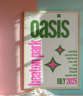 Oasis Tour Heaton Park July inspired print