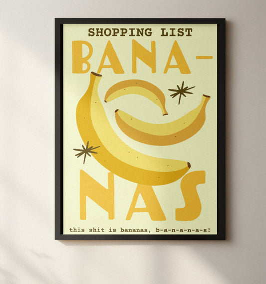 Bananas Kitchen print