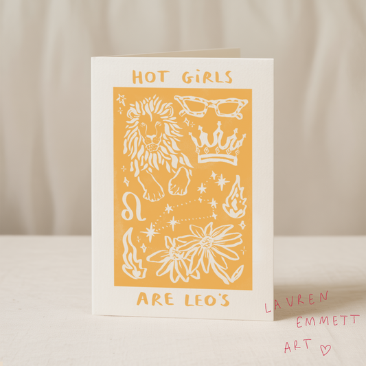 Hot girls are Leo’s 5x7 card
