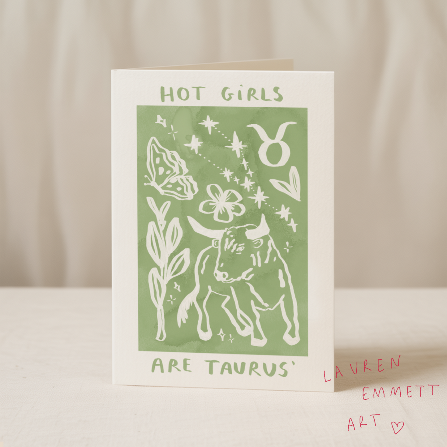 Hot girls are Taurus 5x7 card
