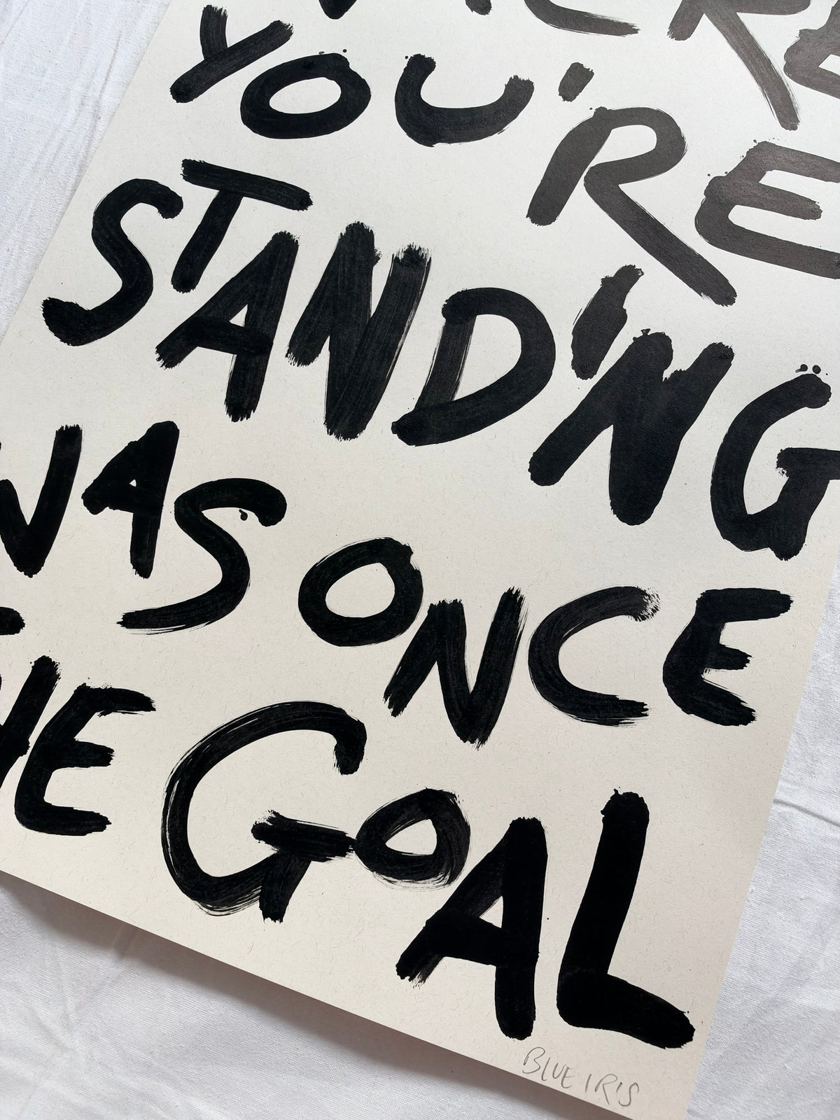 Where you’re standing was once the goal