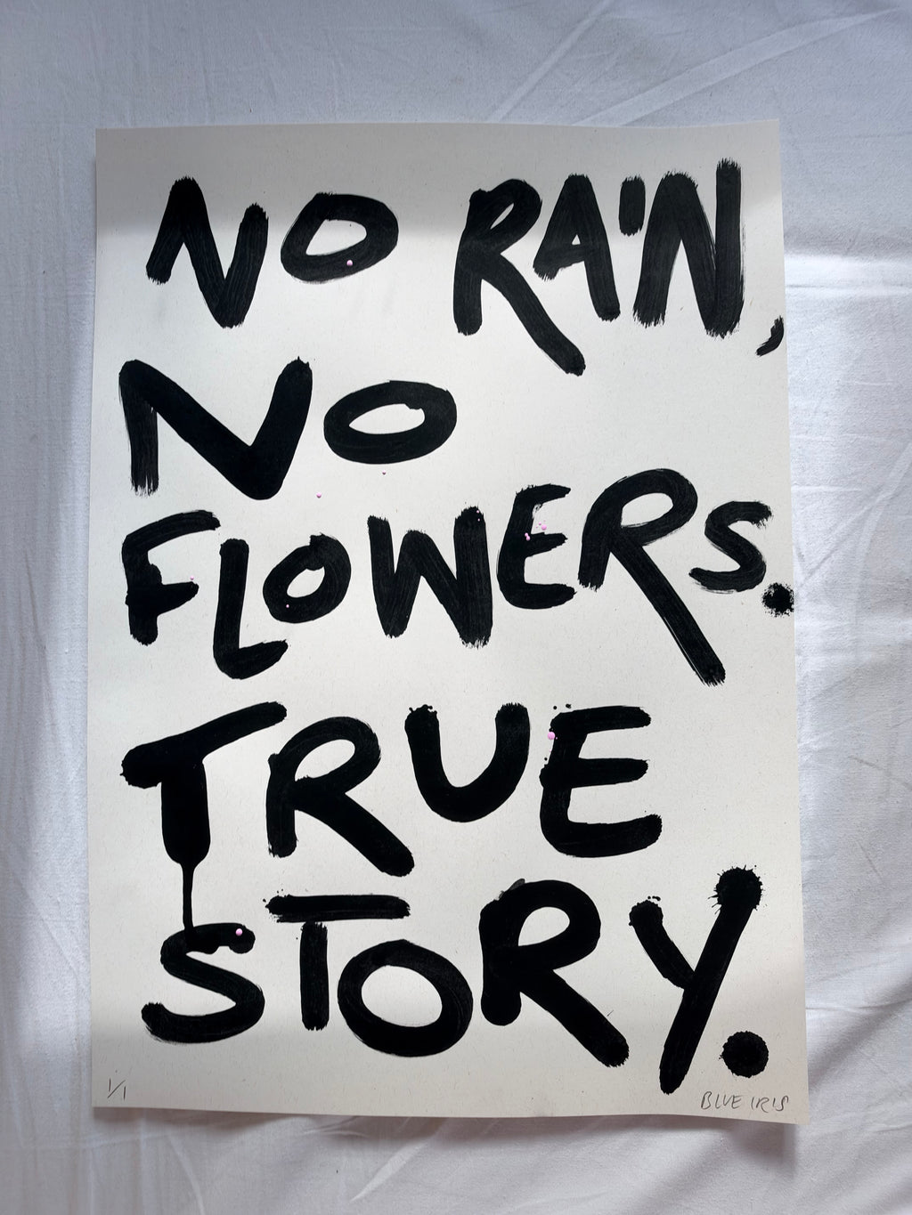 No rain no flowers A3