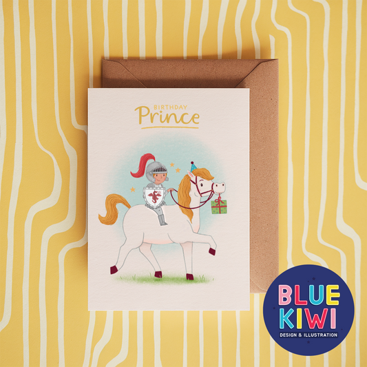Birthday Prince 5x7 card