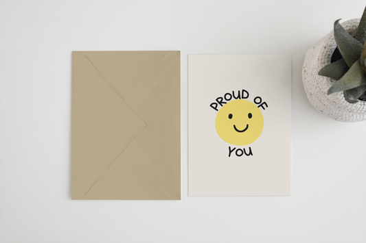 Proud of you 5x7 card