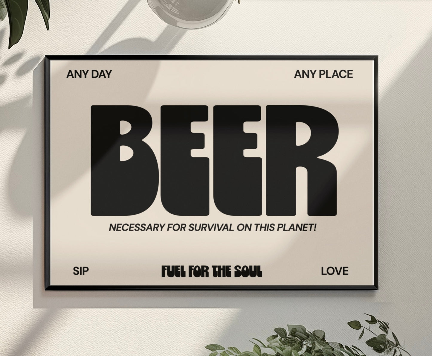 Beer Typography print