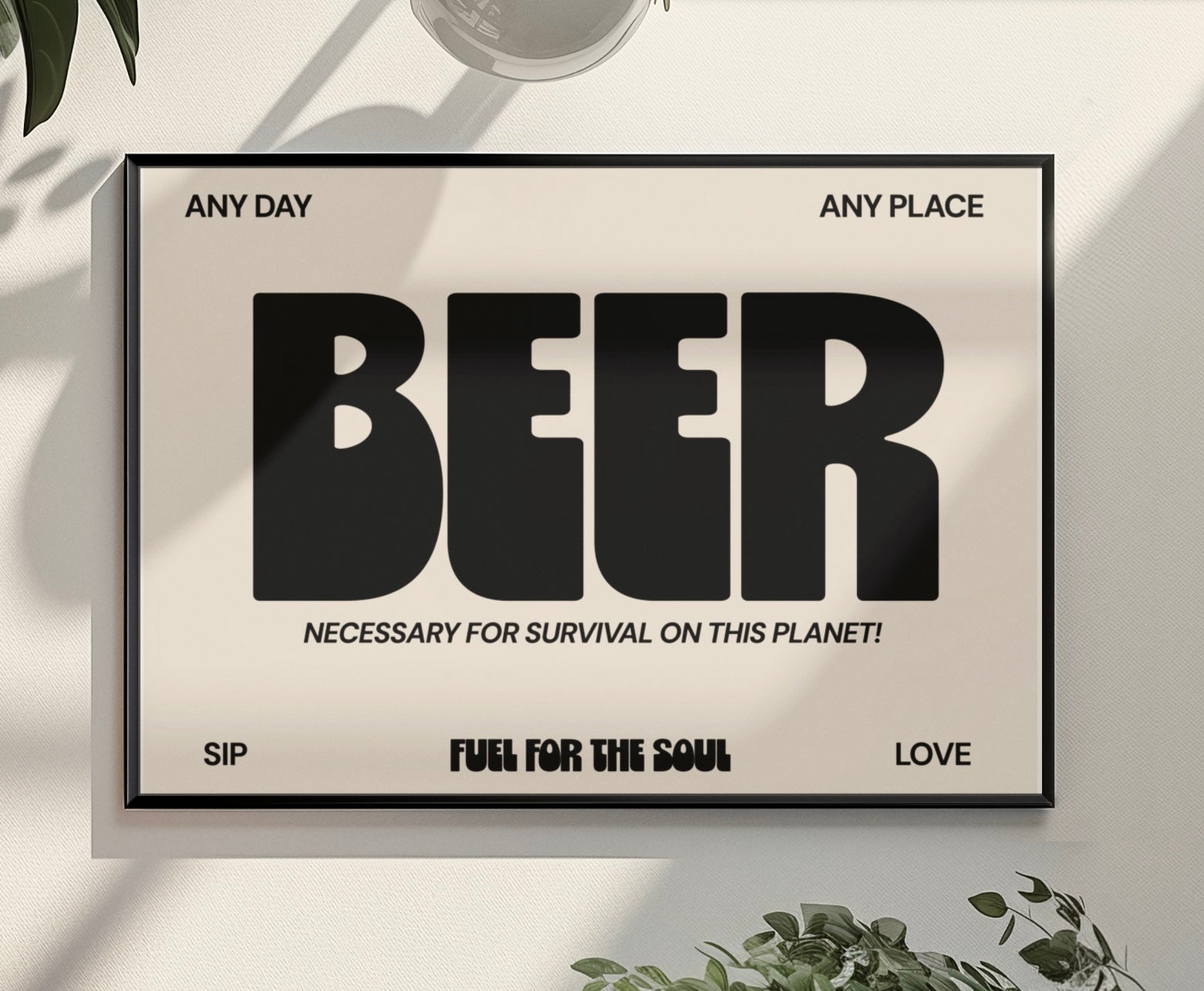 Beer Typography print