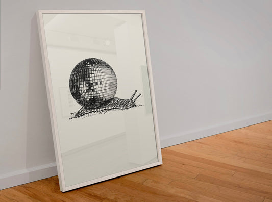 Disco ball snail Print