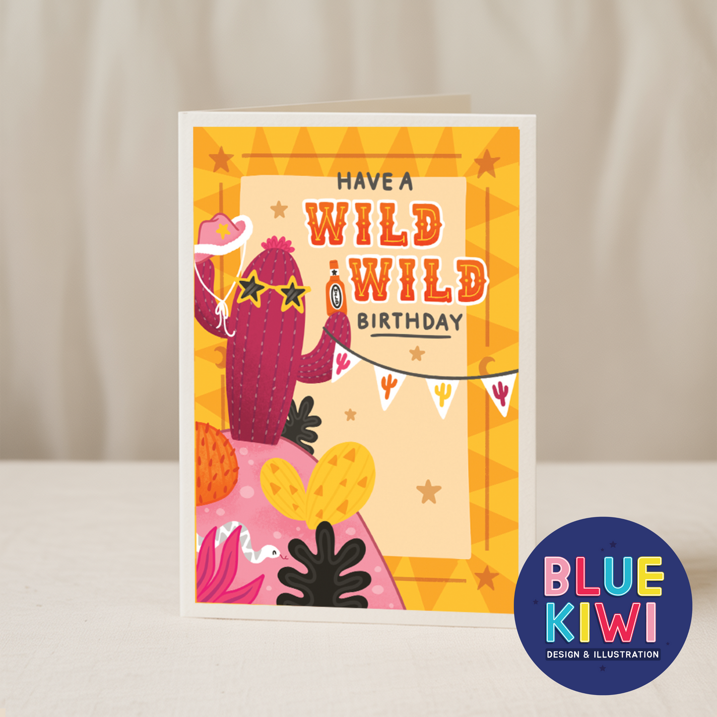 Have a wild wild birthday 5x7 card