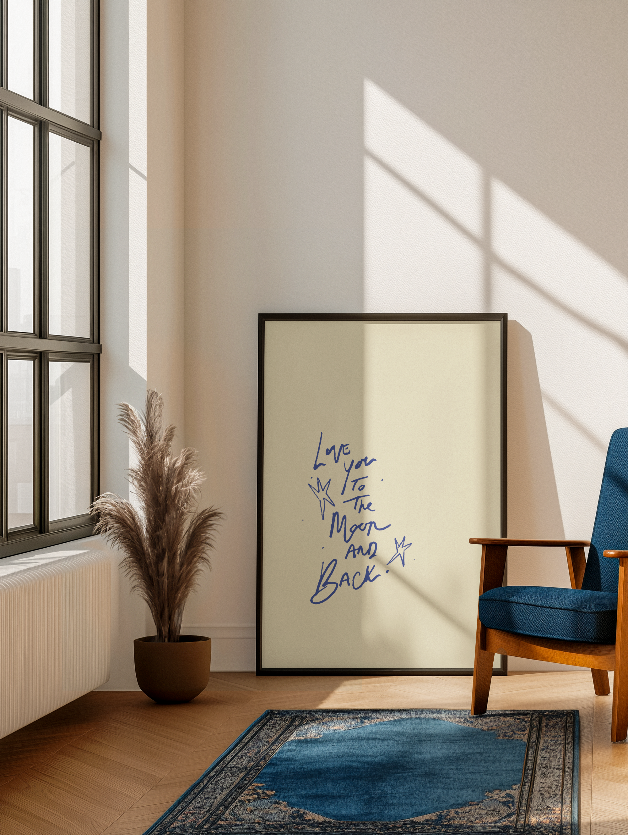 Love you to the moon and back print