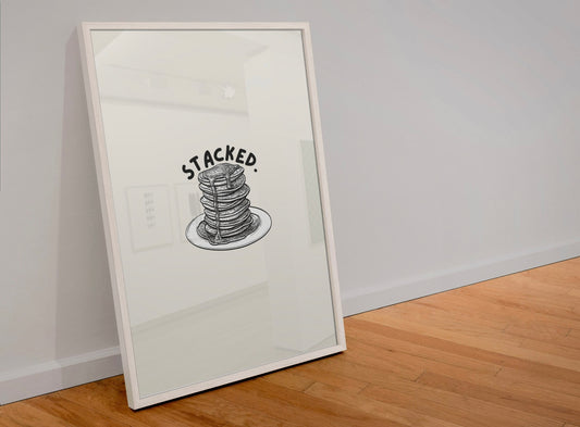 Stacked pancake print