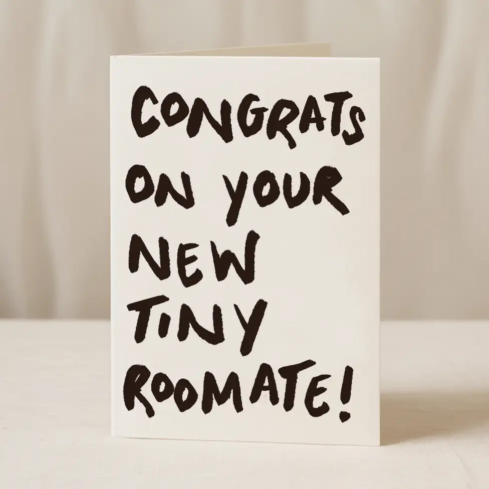 Congrats on Your New Tiny Roommate card