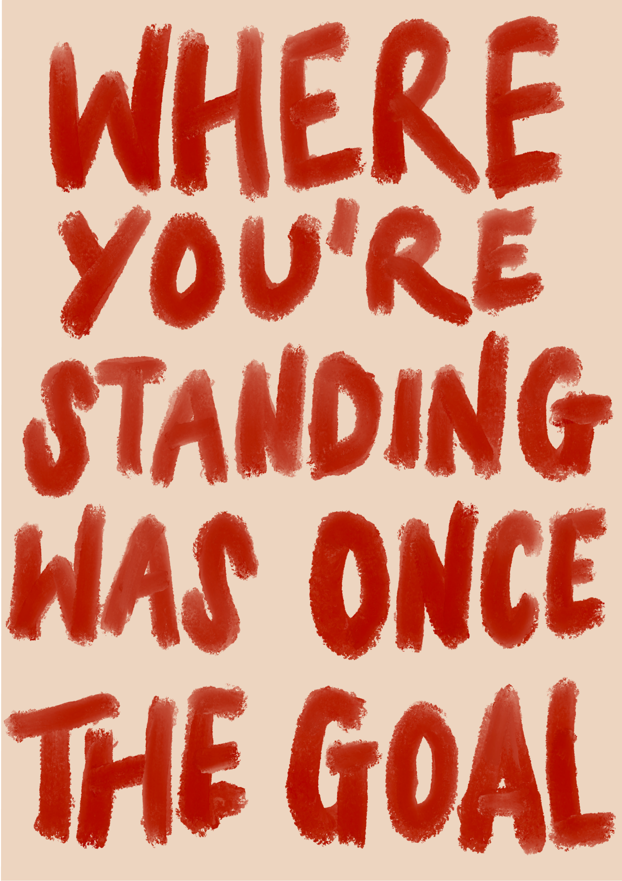 Where you’re standing was once the goal print